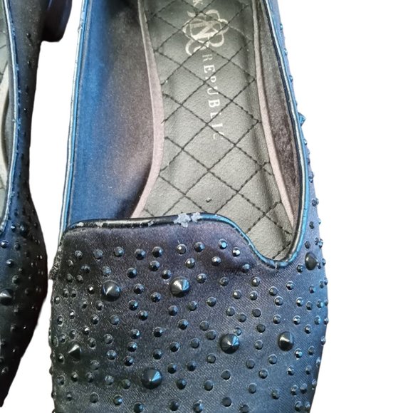 GUC | Rock & Republic Black Studded Flats | Size: 10 - Picture 3 of 14